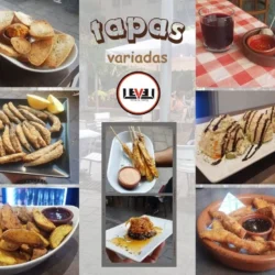Selección de tapas variadas del Level Gastrobar