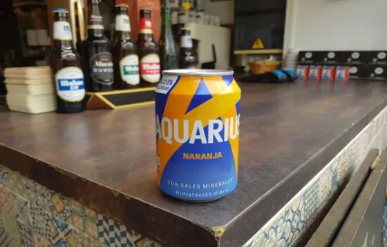 Botella de Aquarius Naranja