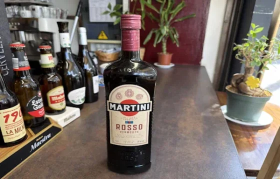 Copa de vermut Martini Rosso